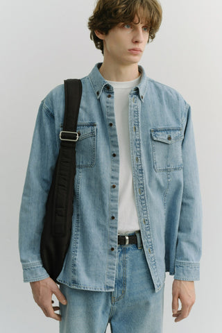 UNISEX CLASSIC DENIM SHIRT LIGHT BLUE