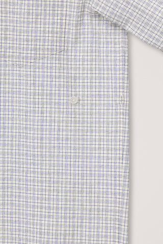 UNISEX SEERSUCKER BD SHIRT IVORY CHECK