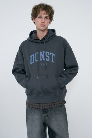 UNISEX ARCH LOGO HOODIE CHARCOAL GREY