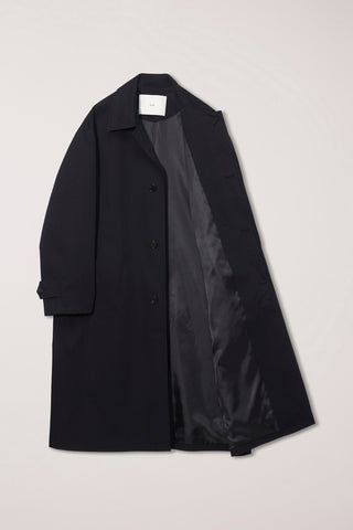 UNISEX REFINED MAC COAT BLACK
