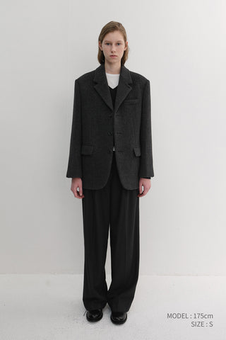 WINTER FLANNEL SLACKS BLACK