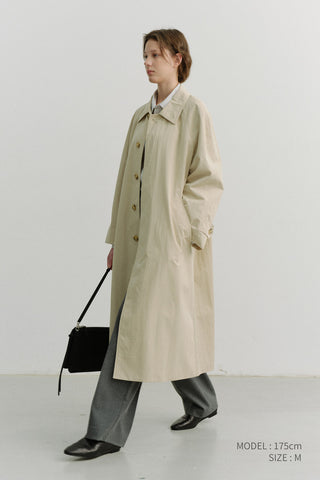 UNISEX REFINED MAC COAT BEIGE