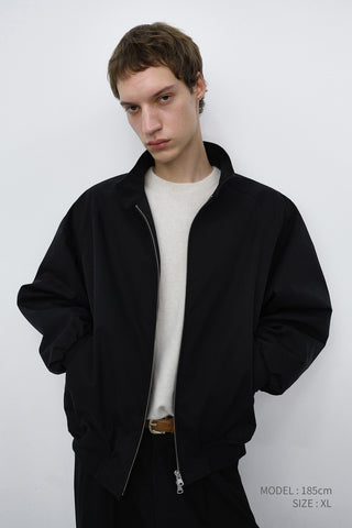 UNISEX VOLUME HARRINGTON JACKET BLACK