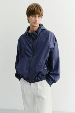 UNISEX SUMMER BREEZE WINDBREAKER NAVY BLUE