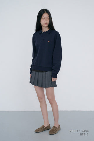 PLEATS MINI STRIPED SKIRT GREY STRIPE