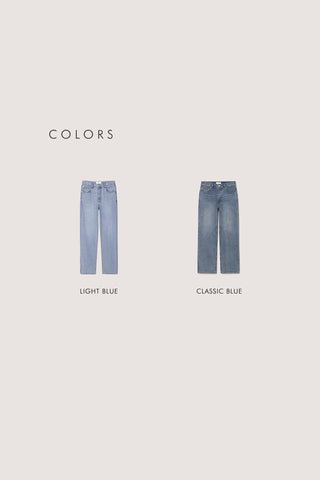 LOW RISE LOOSE JEANS LIGHT BLUE