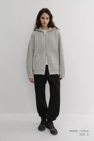 UNISEX BOUCLE JOGGER PANTS BLACK