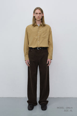 UNISEX CORDUROY SHIRT BEIGE