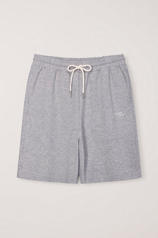 UNISEX LOGO SWEAT SHORTS MELANGE GREY