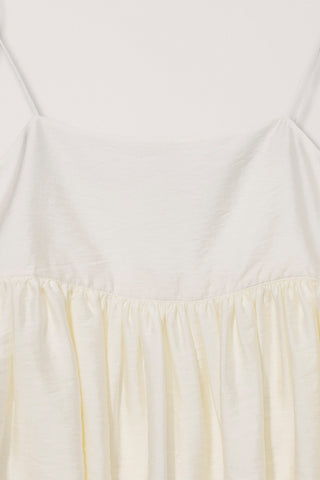 FLARED BUSTIER BLOUSE IVORY