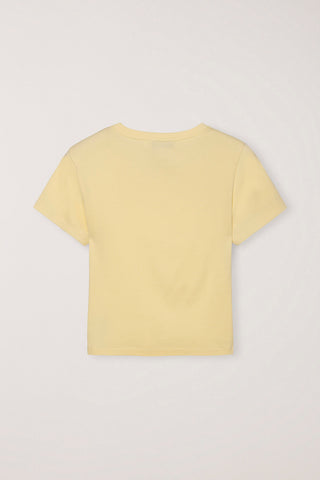 CROPPED SLIM TOP LEMON