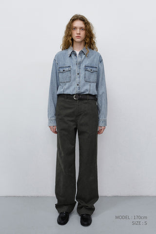 UNISEX CLASSIC DENIM SHIRT LIGHT BLUE