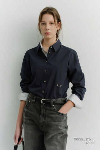 2-WAY ESSENTIAL SHIRT NAVY