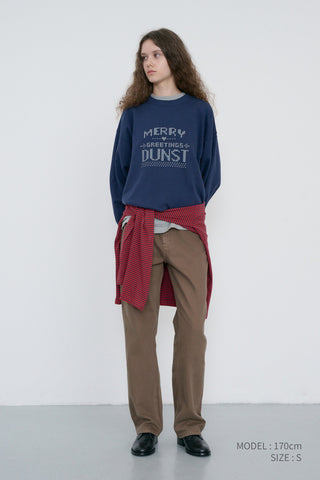 STRAIGHT CHINO SLACKS BEIGE
