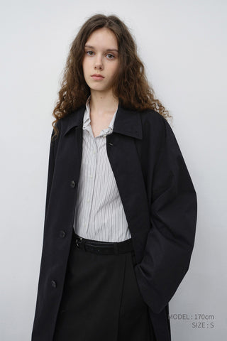 UNISEX REFINED MAC COAT BLACK