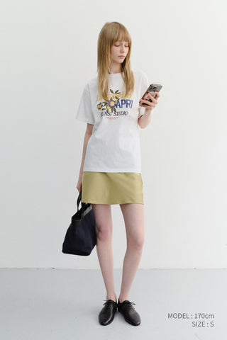 UNISEX LIMONCELLO T-SHIRT OFF WHITE