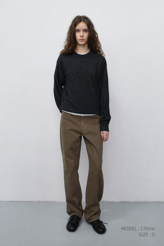ESSENTIAL STRAIGHT COLORED JEANS BEIGE