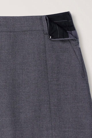 MINI SKIRT CHARCOAL GREY