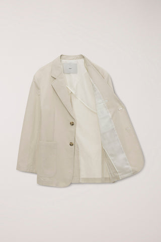 UNISEX CLASSIC LINEN JACKET CREAM