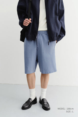 UNISEX PIGMENT RELAXED BEACH SHORTS BLUE