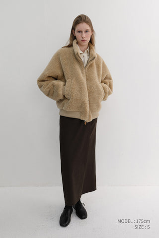 MAXI WRAP SKIRT BROWN