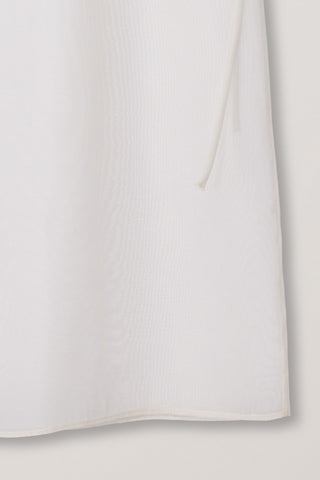 SEE-THROUGH LAYERING SKIRT IVORY