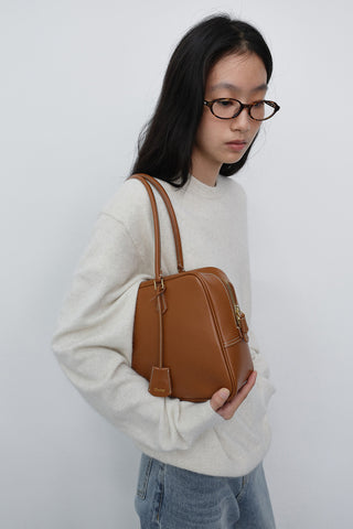 CLASSIC 28 LEATHER BAG TAN