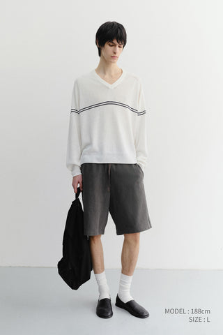 UNISEX PIGMENT RELAXED BEACH SHORTS CHARCOAL GREY