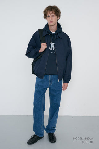 UNISEX COLLARED BLOUSON JACKET NAVY