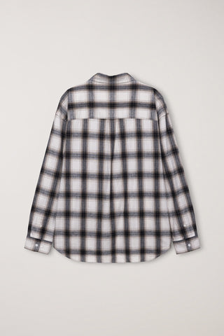 UNISEX WINTER FLANNEL CHECKED SHIRT BEIGE