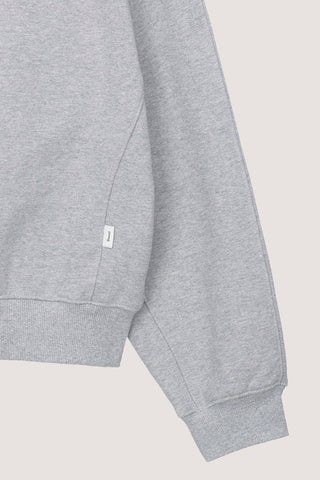 UNISEX DUNST LOGO CREASE SWEATSHIRT MELANGE GREY