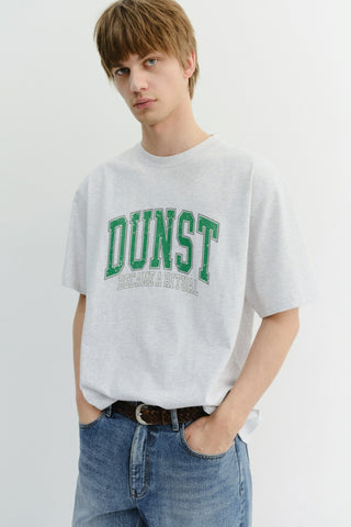 UNISEX VINTAGE ARCH LOGO T-SHIRT LIGHT MELANGE GREY