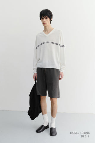 UNISEX PIGMENT RELAXED BEACH SHORTS CHARCOAL GREY