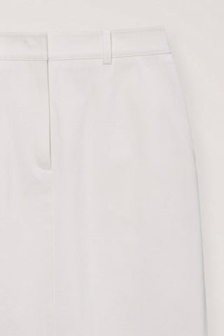 H-LINE COTTON LONG SKIRT OFF WHITE