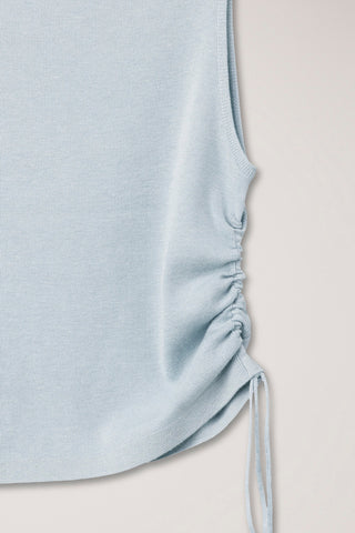 LAYERING KNIT TOP SOFT BLUE