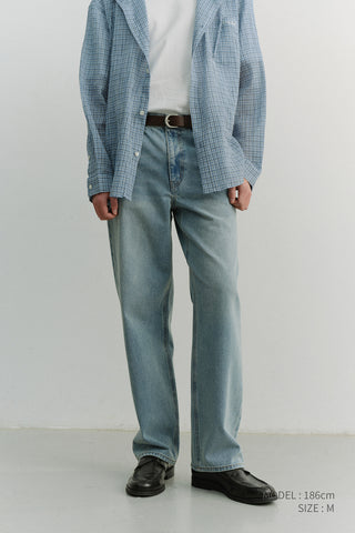 LOW RISE LOOSE JEANS LIGHT BLUE