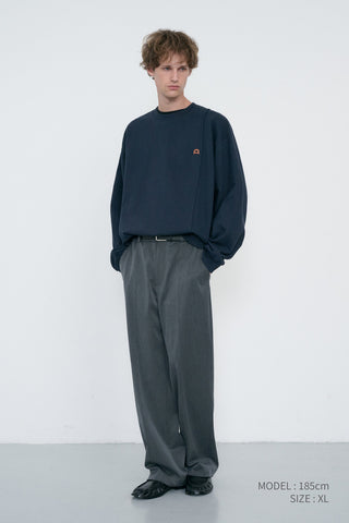 UNISEX DUNST LOGO CREASE SWEATSHIRT FRENCH NAVY