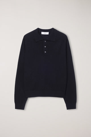 UNISEX COLLARED SWEATER BLACK