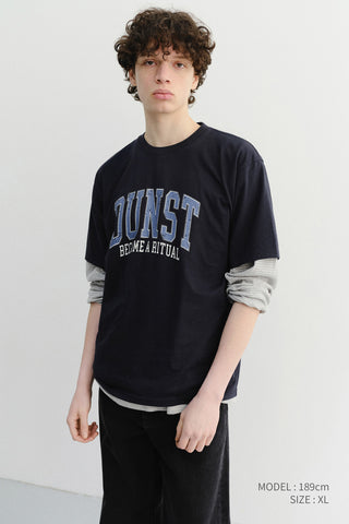 UNISEX VINTAGE ARCH LOGO T-SHIRT FRENCH NAVY