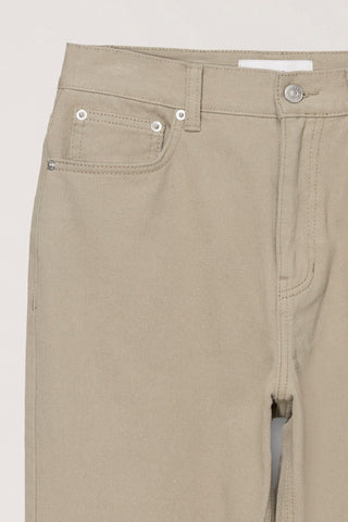 BRUSHED STRAIGHT JEANS BEIGE