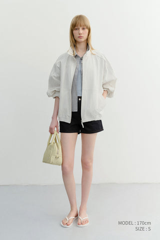 MINI DENIM SHORTS INDIGO BLUE