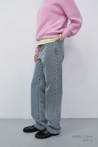 ESSENTIAL STRAIGHT FULL LENGTH JEANS LIGHT BLUE