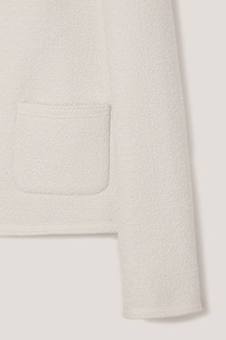 UNISEX CLASSIC BOUCLE TWEED JACKET CREAM