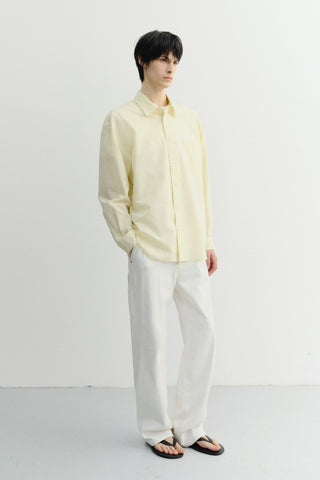 UNISEX SUMMER BREEZE STRIPED OVERSHIRT BUTTER