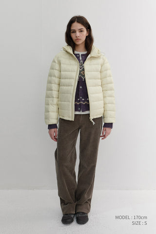 UNISEX LIGHT GOOSE DOWN JACKET SEA SALT