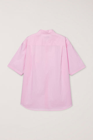UNISEX OVERSIZED HALF SLEEVE SHIRT SOFT PINK