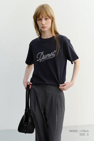 UNISEX CHAIN LOGO T-SHIRT NAVY