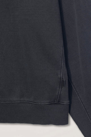 UNISEX GARMENT DYED ZIP-UP HOODIE BLACK