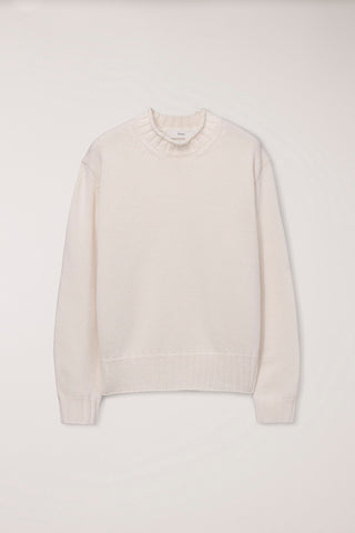 UNISEX CHUNKY ROLL NECK SWEATER IVORY