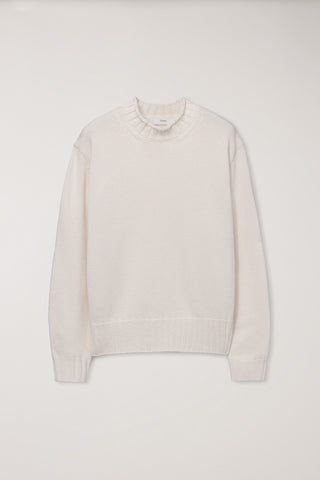 UNISEX CHUNKY ROLL NECK SWEATER IVORY